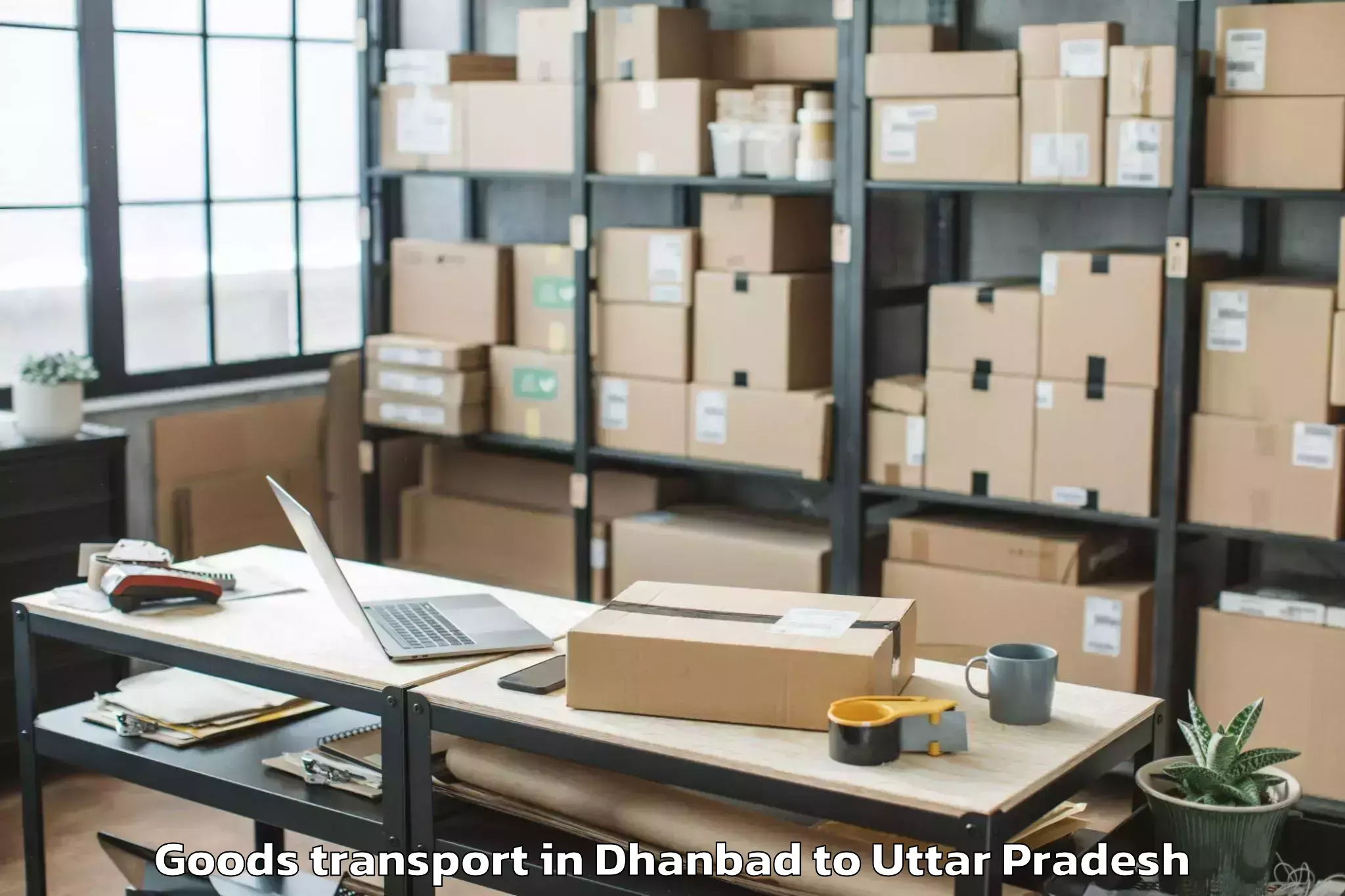 Dhanbad to Bindki Goods Transport